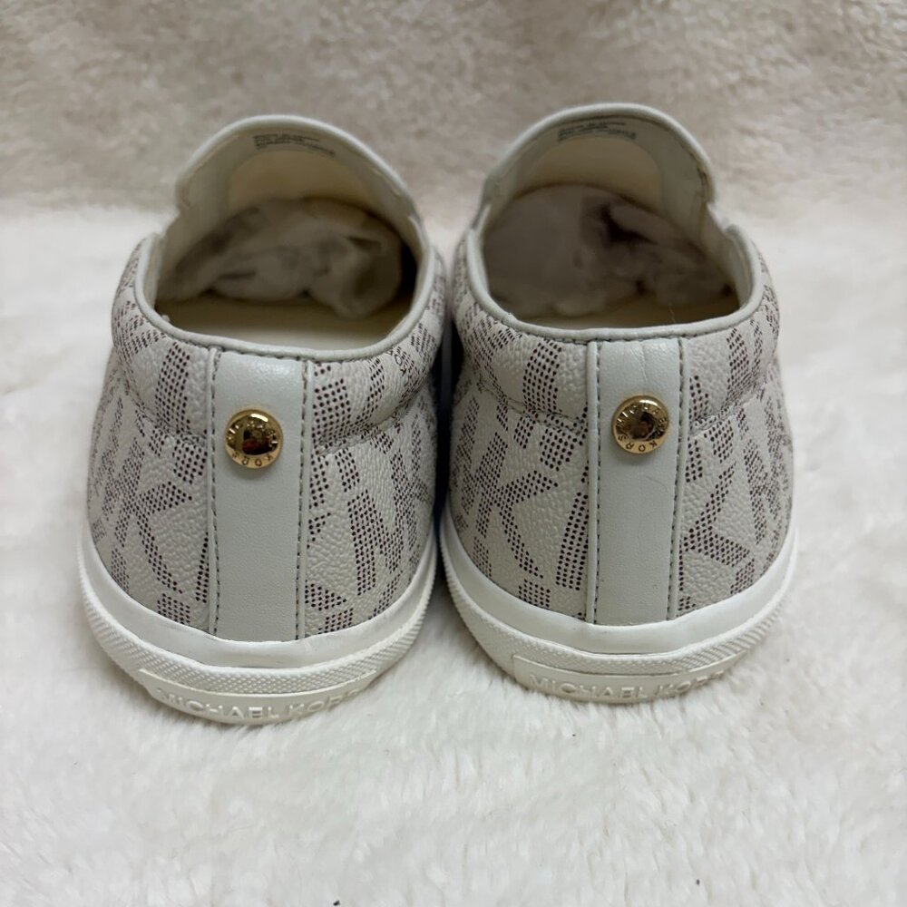 Womens Michael Kors Keaton Slip-on Sneakers White Sz 9 - Picture 8 of 11